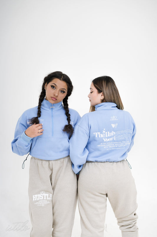 Cerelean Blue Mockneck Sweater